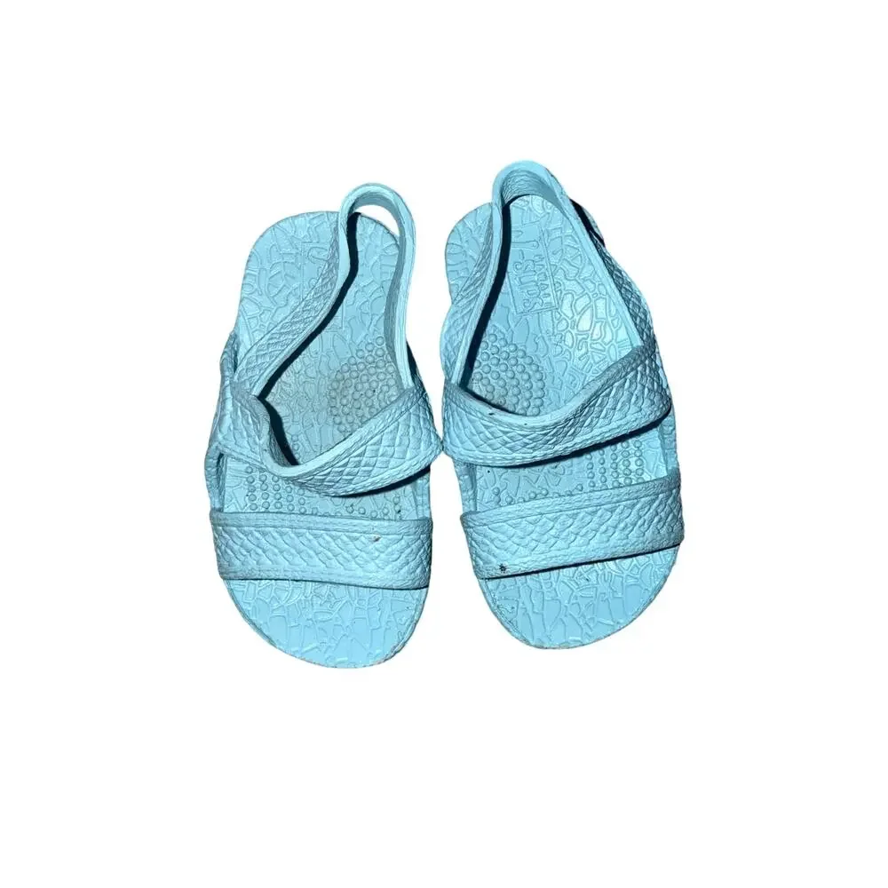 Hawaii kids J Slips sz T2/3 Jesus Sandals Blue